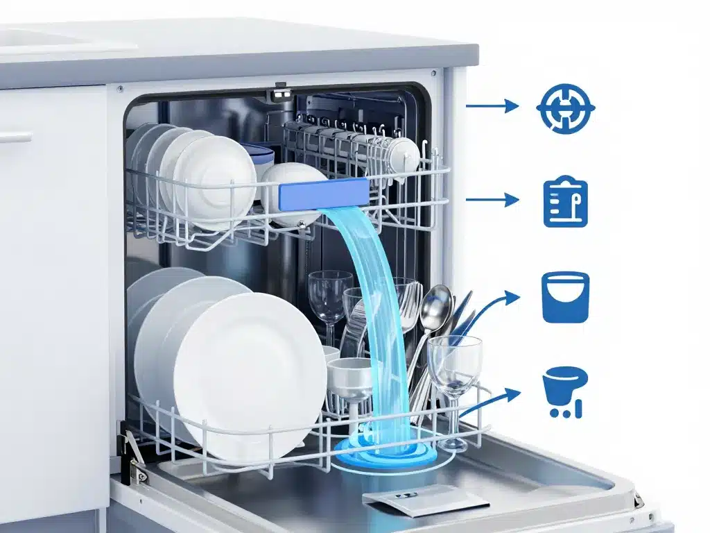 adapter cycles en panne de pastille lave-vaisselle visuel agencement