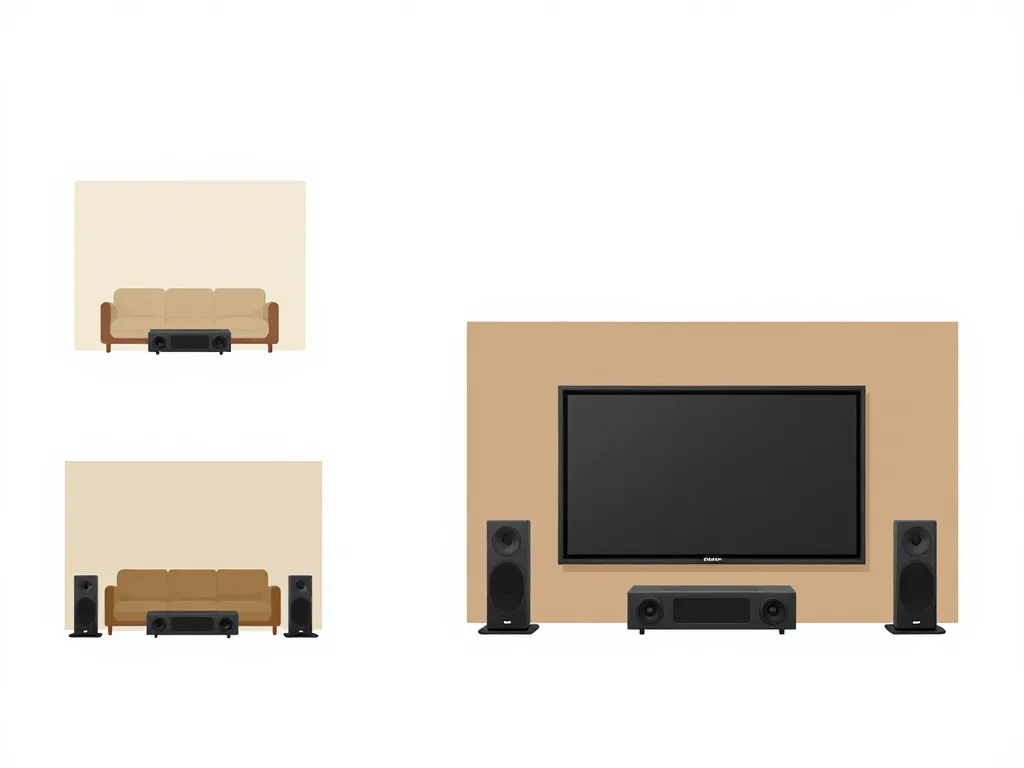 configurations boss home theater selon la taille de la pièce