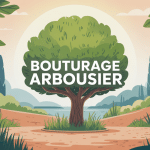 illustration centrale bouturage arbousier style méditerranéen