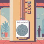 chauffe eau triphasé dans un intérieur moderne