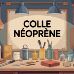 illustration colle néoprène polyvalence matériaux