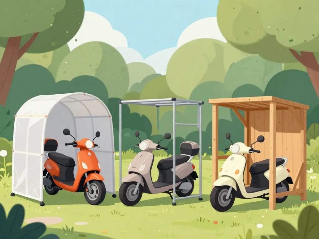 Différents types pour construire un abri moto pas cher