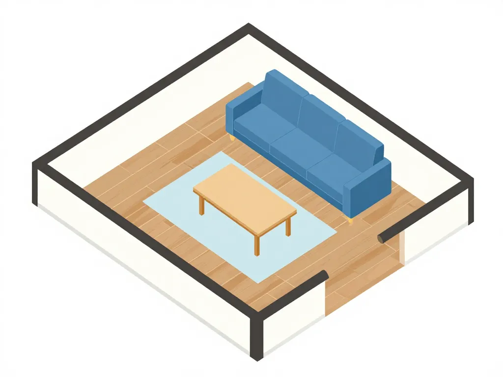 deco salon canape bleu organisation espace