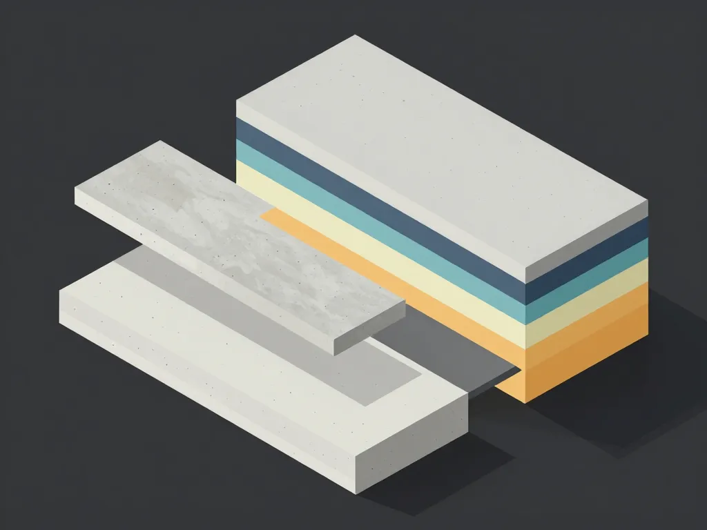 Comparatif epaisseurs plaque beton maison Phenix coupe