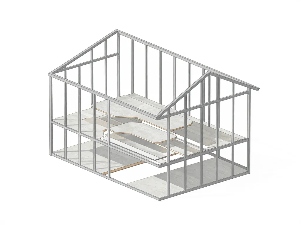 Schema structure epaisseur plaque beton maison Phenix