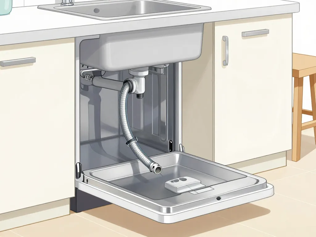 installation tuyau évacuation lave vaisselle