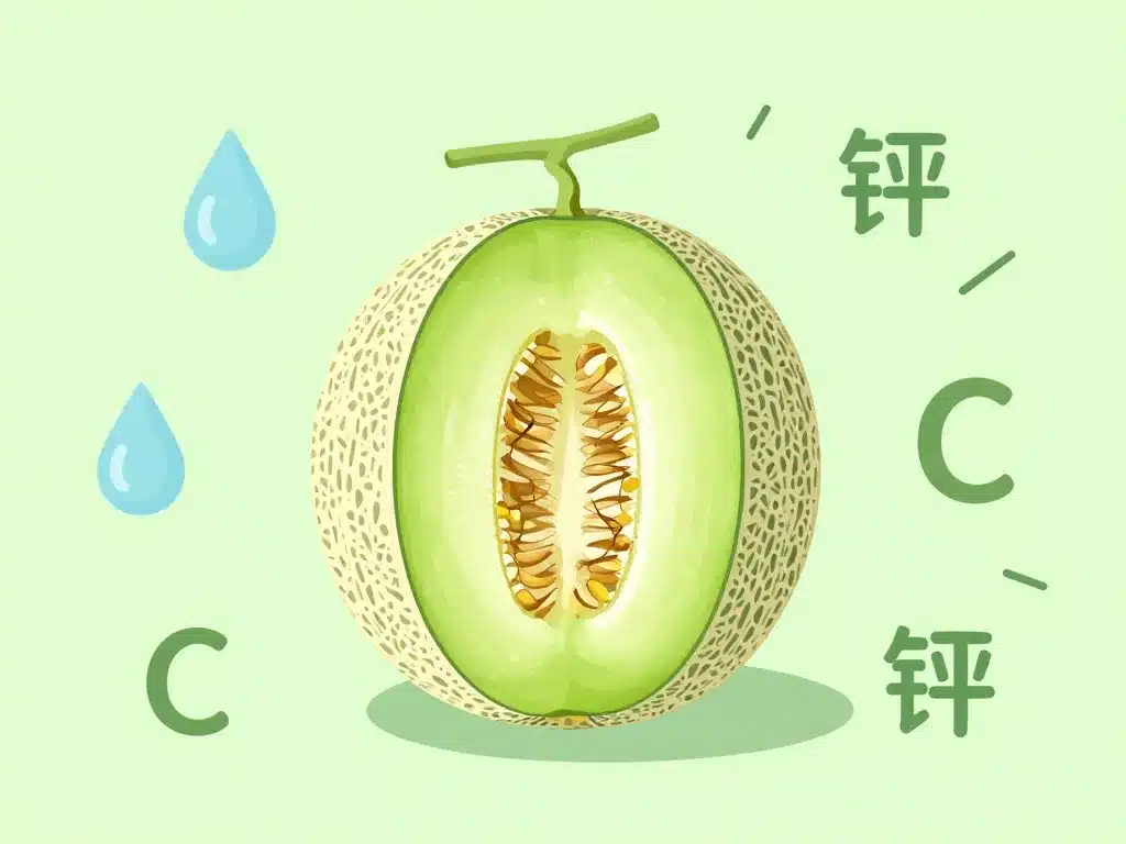 honey do melon coupe vue chair verte nutrition