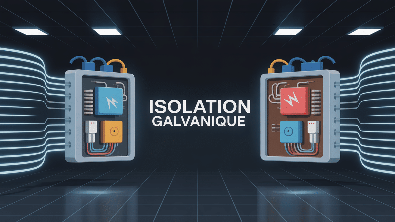 Illustration isolation galvanique circuits séparés