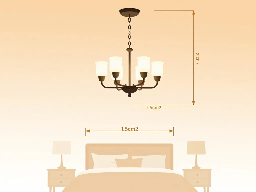 placement lustre moderne pour chambre proportions