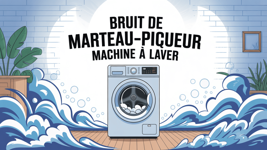 machine à laver bruit marteau piqueur ambiance domestique