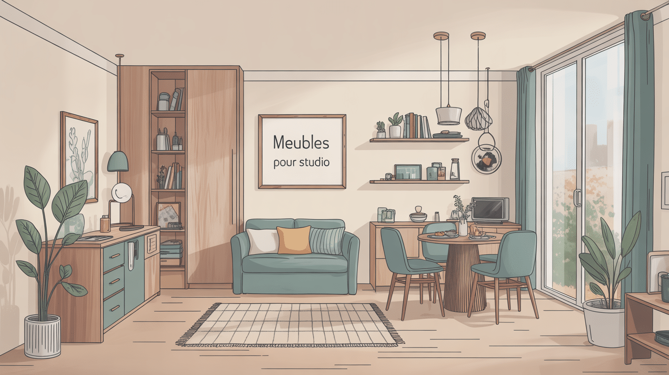 meuble pour studio illustration espace optimisé