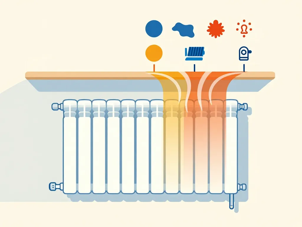 meuble sur radiateur conception sécurisée
