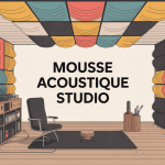traitement studio avec mousse acoustique studio