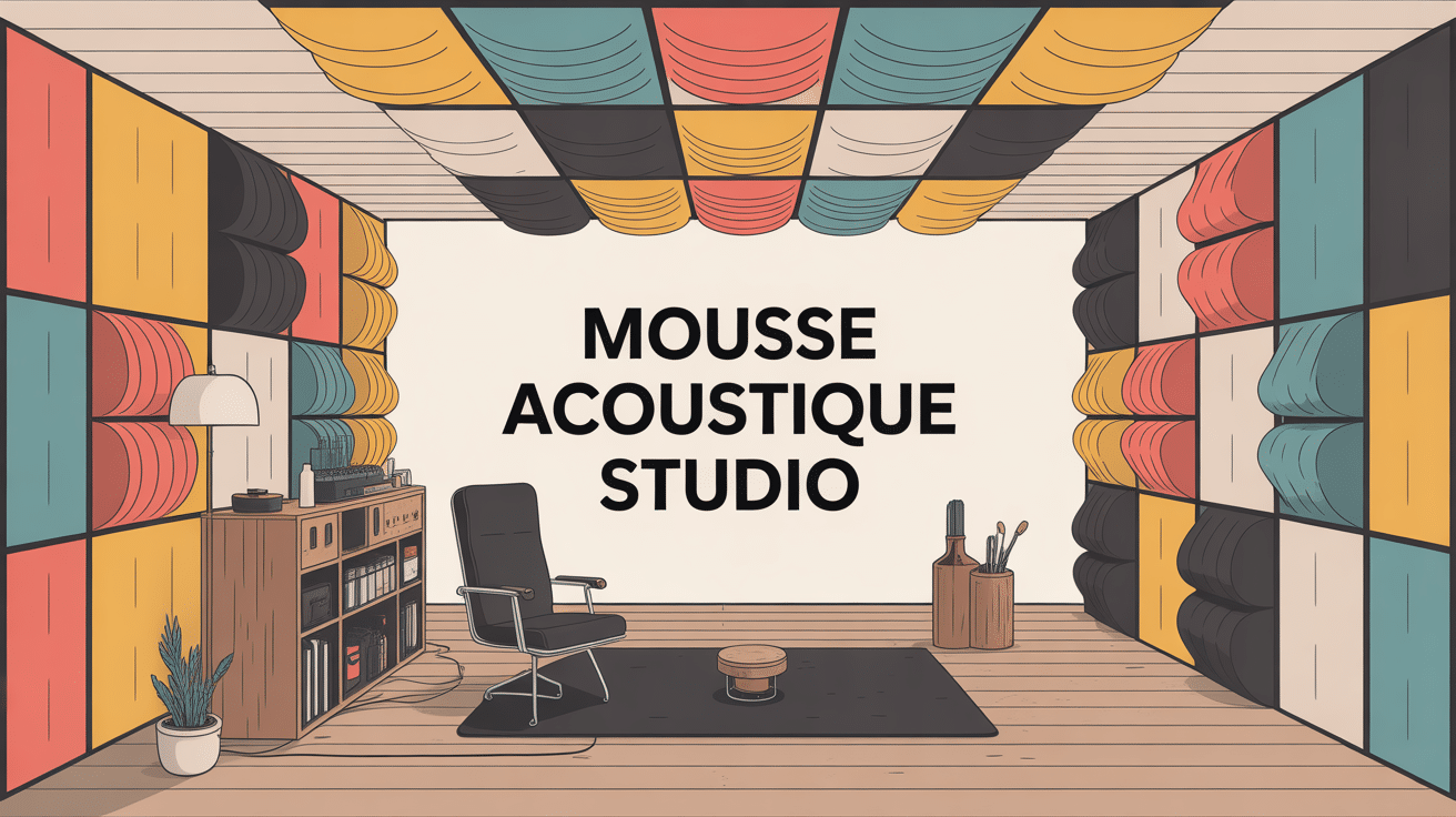 traitement studio avec mousse acoustique studio
