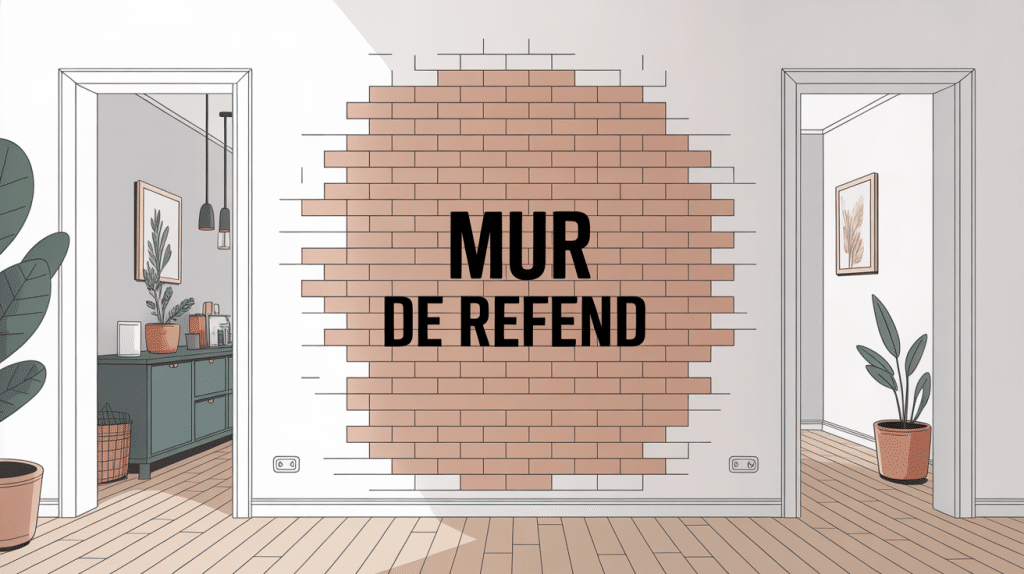 illustration mur de refend structure maison
