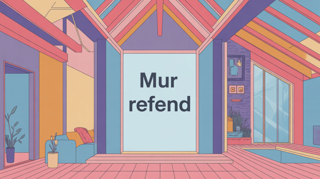 illustration mur refend structure maison coupe