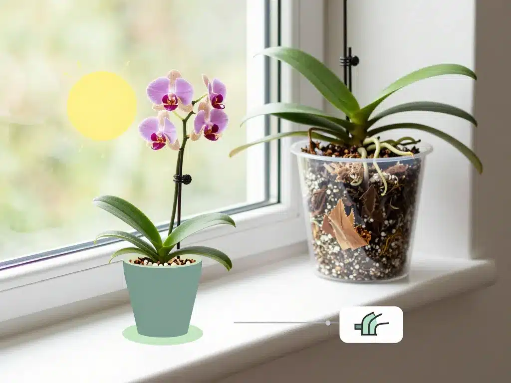 noble dendrobium emplacement intérieur optimal