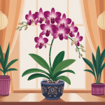 noble dendrobium en pot décoratif lumineux