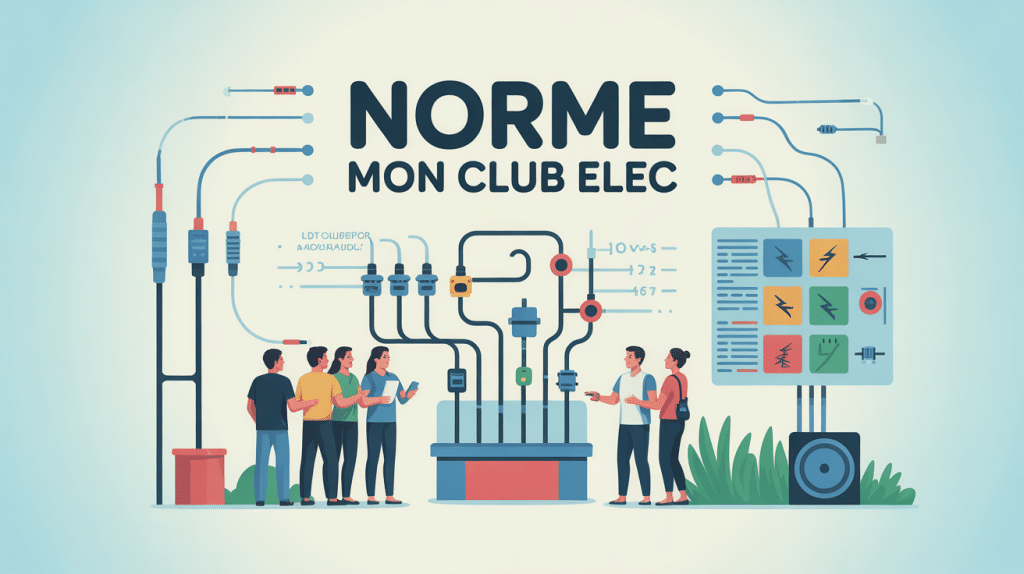 Illustration norme mon club elec conformité électrique et apprentissage