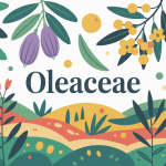 illustration stylisée famille oleaceae diversité biodiversité