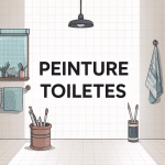 peindre des toilettes illustration ambiance rénovation