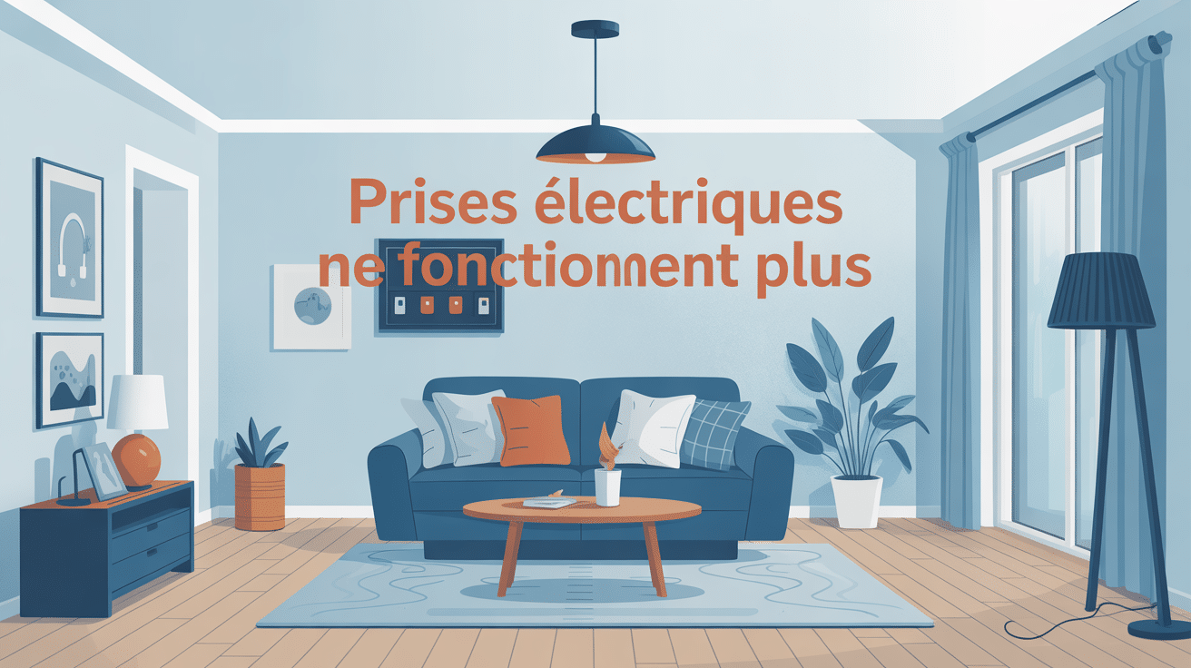 prises électriques ne fonctionnent plus pourtant fusible ok illustration vectorielle