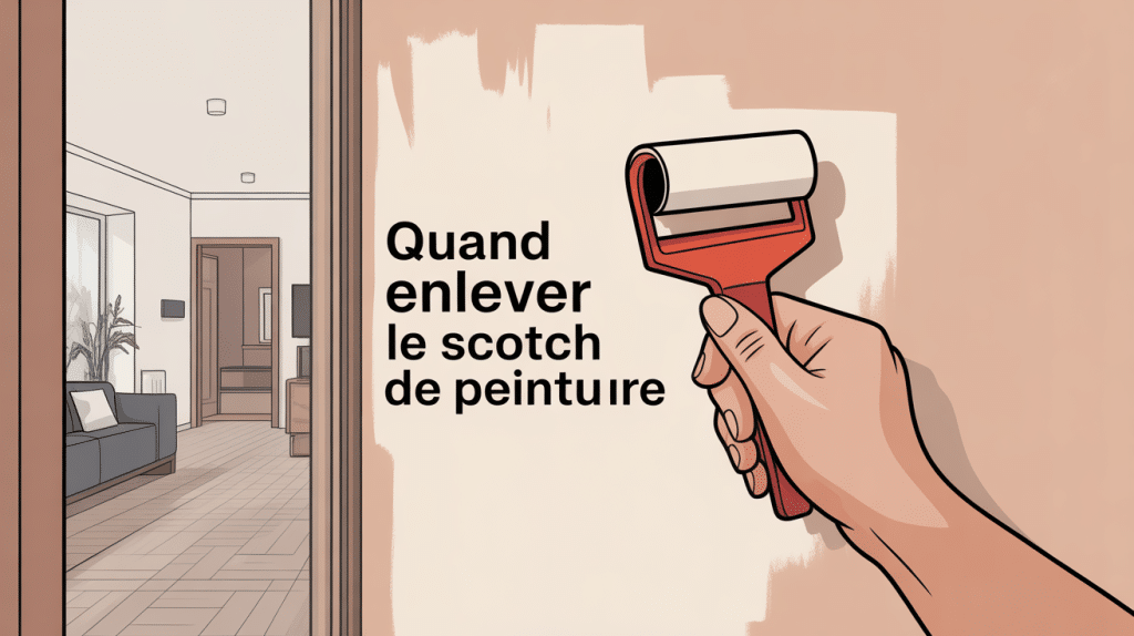 quand enlever scotch peinture main retire ruban sur mur
