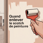 quand enlever scotch peinture main retire ruban sur mur