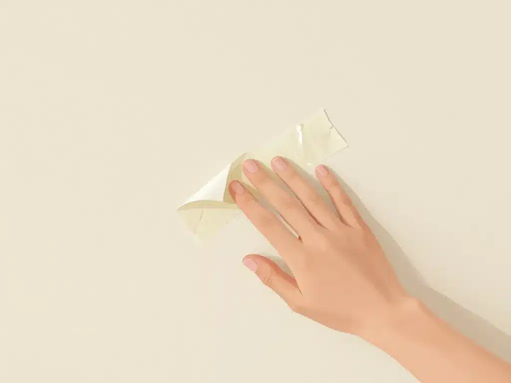 quand enlever scotch peinture test mur peinture