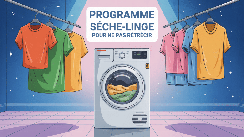 quel programme sèche-linge pour ne pas rétrécir vêtement protection sèche-linge