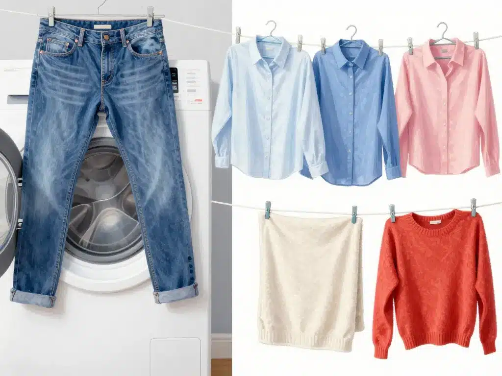 quel programme sèche-linge pour ne pas rétrécir coton laine synthétique séchage