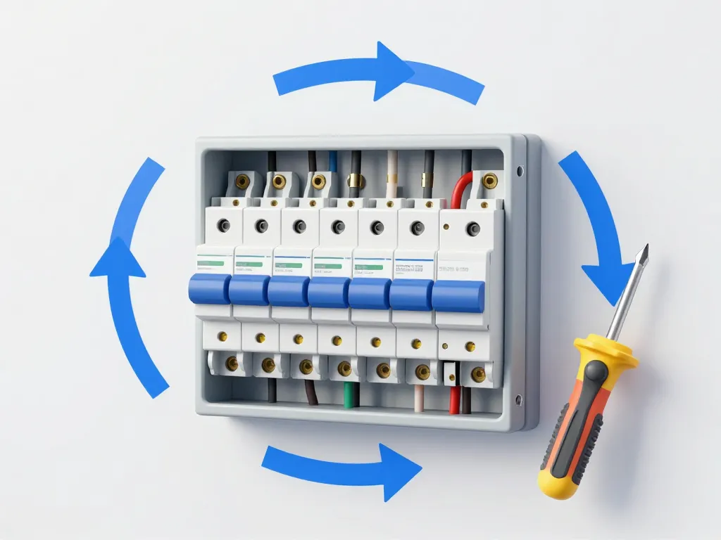 Schéma du remplacement d’un ancien tableau électrique avec fusible