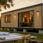 bungalow préfabriqué bois sur terrain