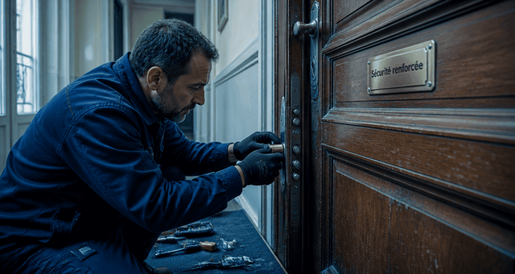 changement serrure paris 15 serrurier en action