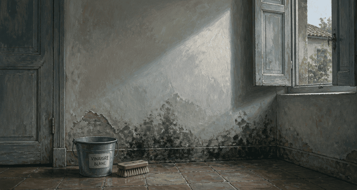comment enlever l'humidité sur un mur avec vinaigre et brosse
