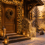 decoration noel exterieur facade maison et jardin