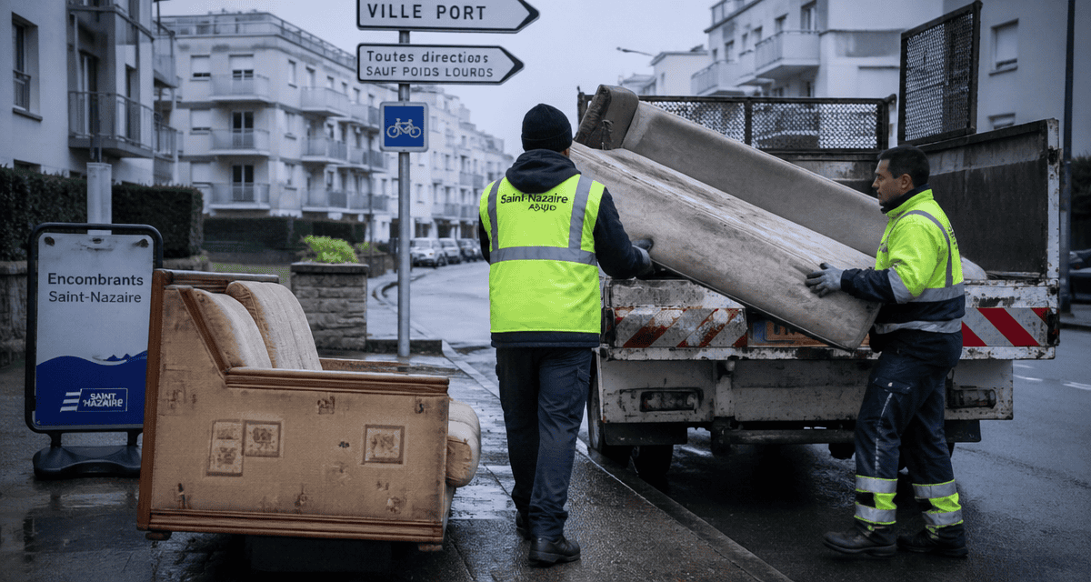encombrants saint nazaire collecte agents trottoir