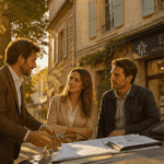 etoile agence immobiliere agent devant maison