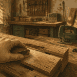 fabriquer meuble palette ponçage atelier