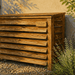 Fabriquer un cache pompe à chaleur en bois extérieur
