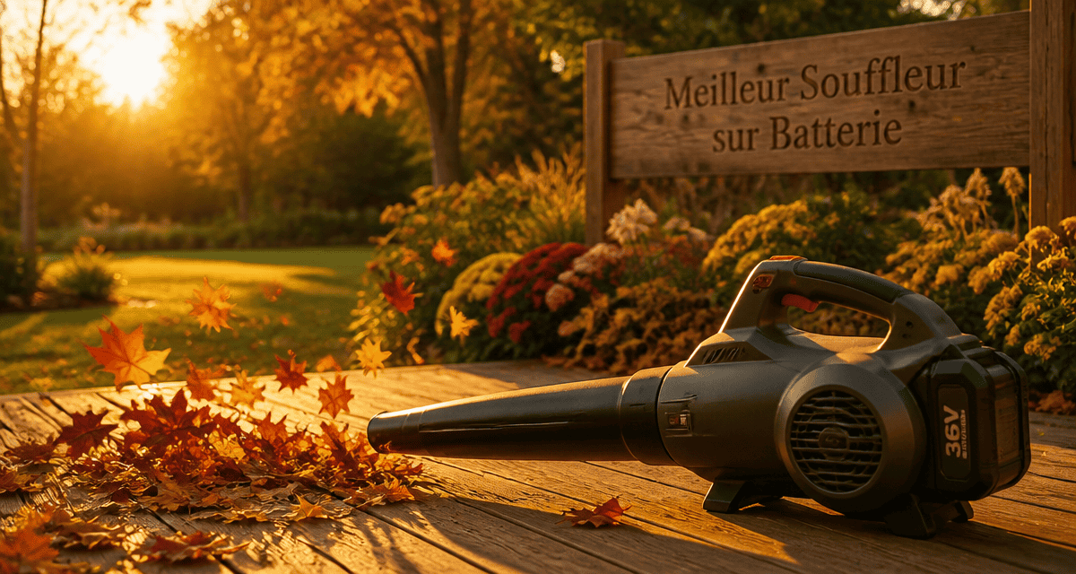 meilleur souffleur sur batterie terrasse feuilles mortes