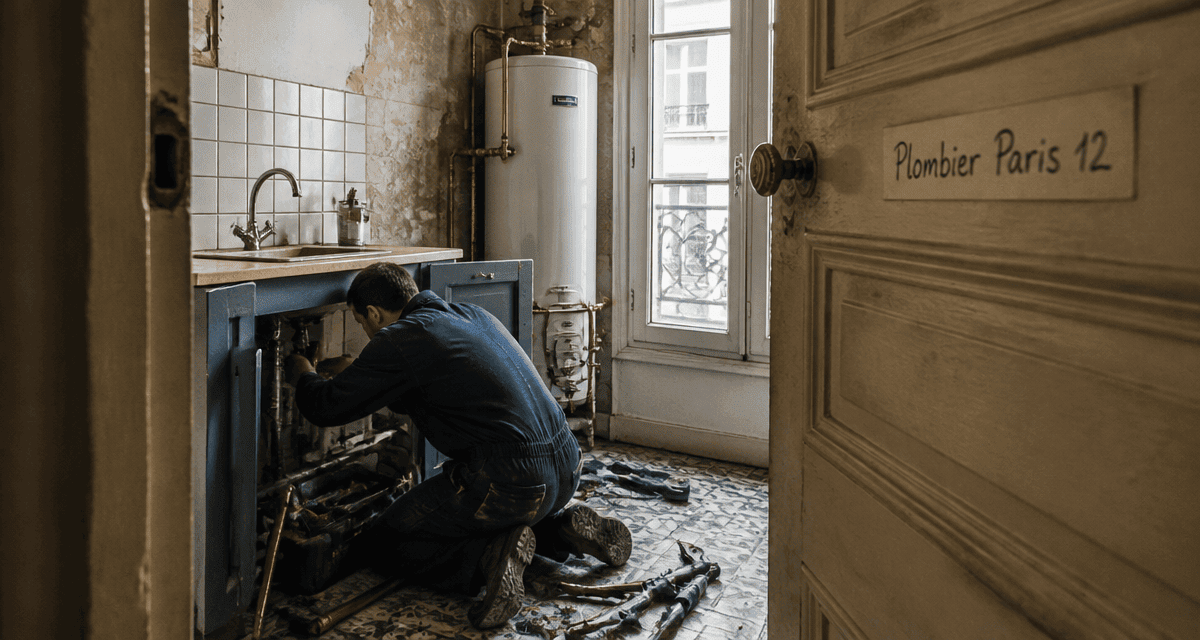 plombier paris 12 sous évier
