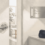 protection poignee sur porte et mur