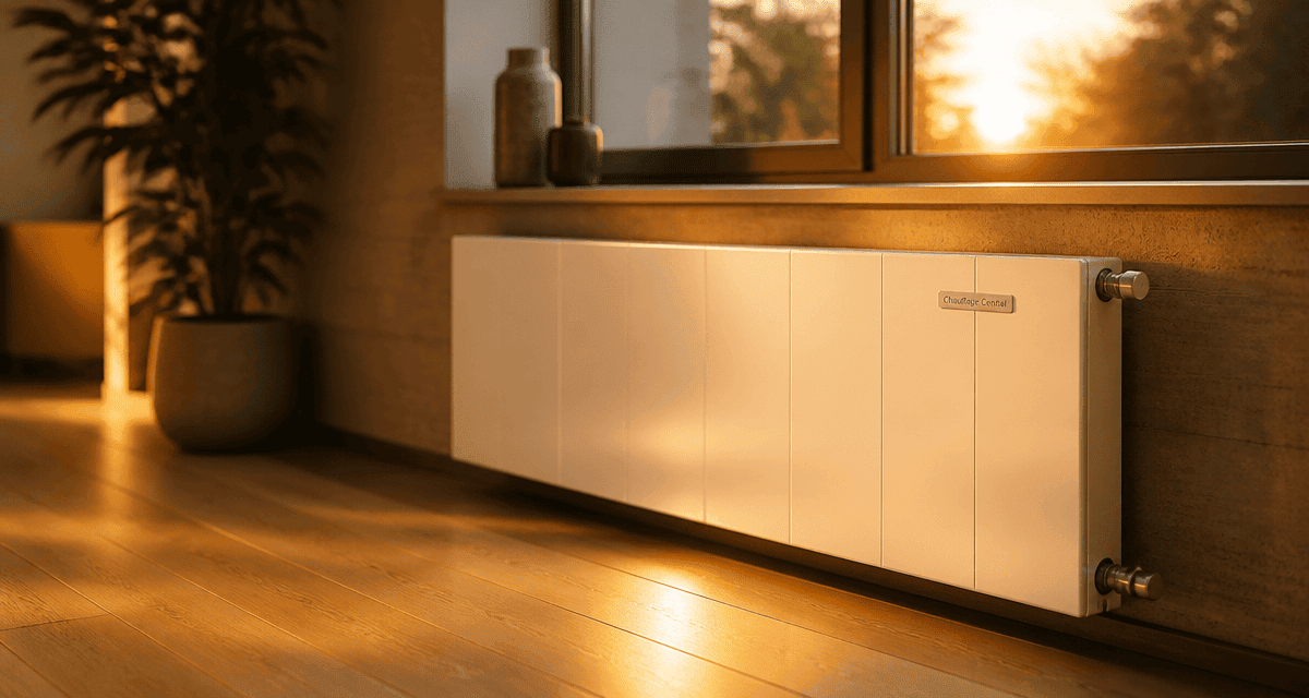 radiateur en acier pour chauffage central sous fenêtre