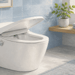 WC lavant avec bidet toilet bidet moderne en céramique blanche