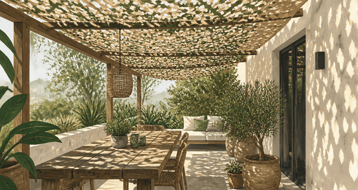 filet-camouflage.com sur pergola terrasse