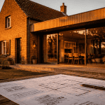 travauxmakers.fr extension maison contemporaine bois brique