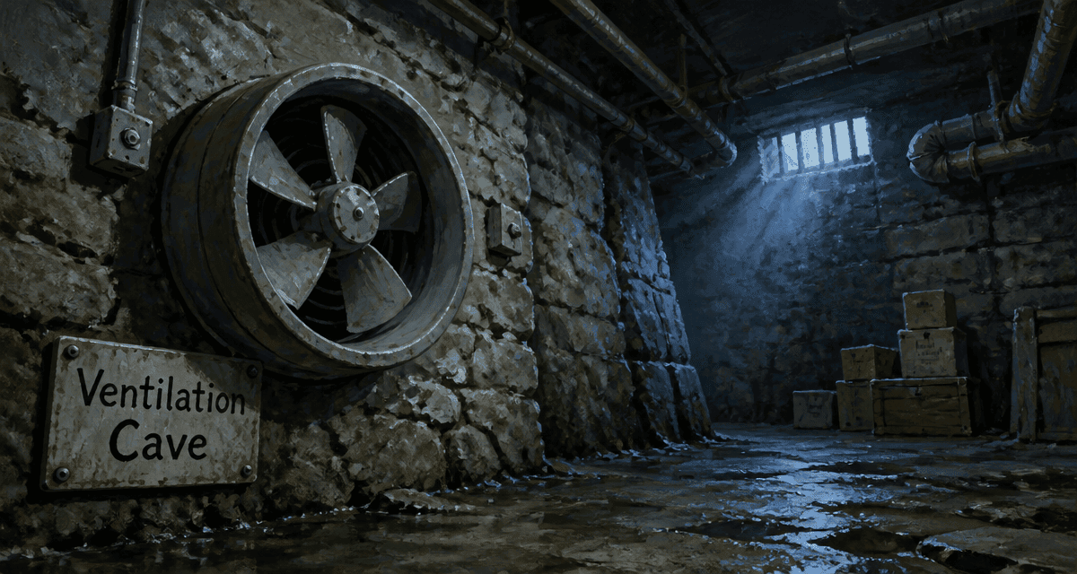 ventilation mecanique sous sol avec extracteur d air