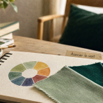 Le vert se marie avec quelle couleur : vert forêt, sauge et émeraude avec tissus et palette