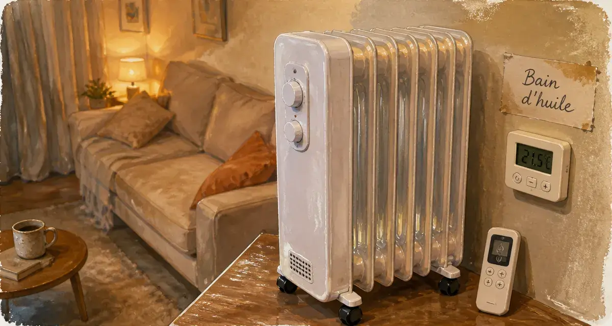 Meilleur radiateur bain d’huile en salon, chauffage économique et durable